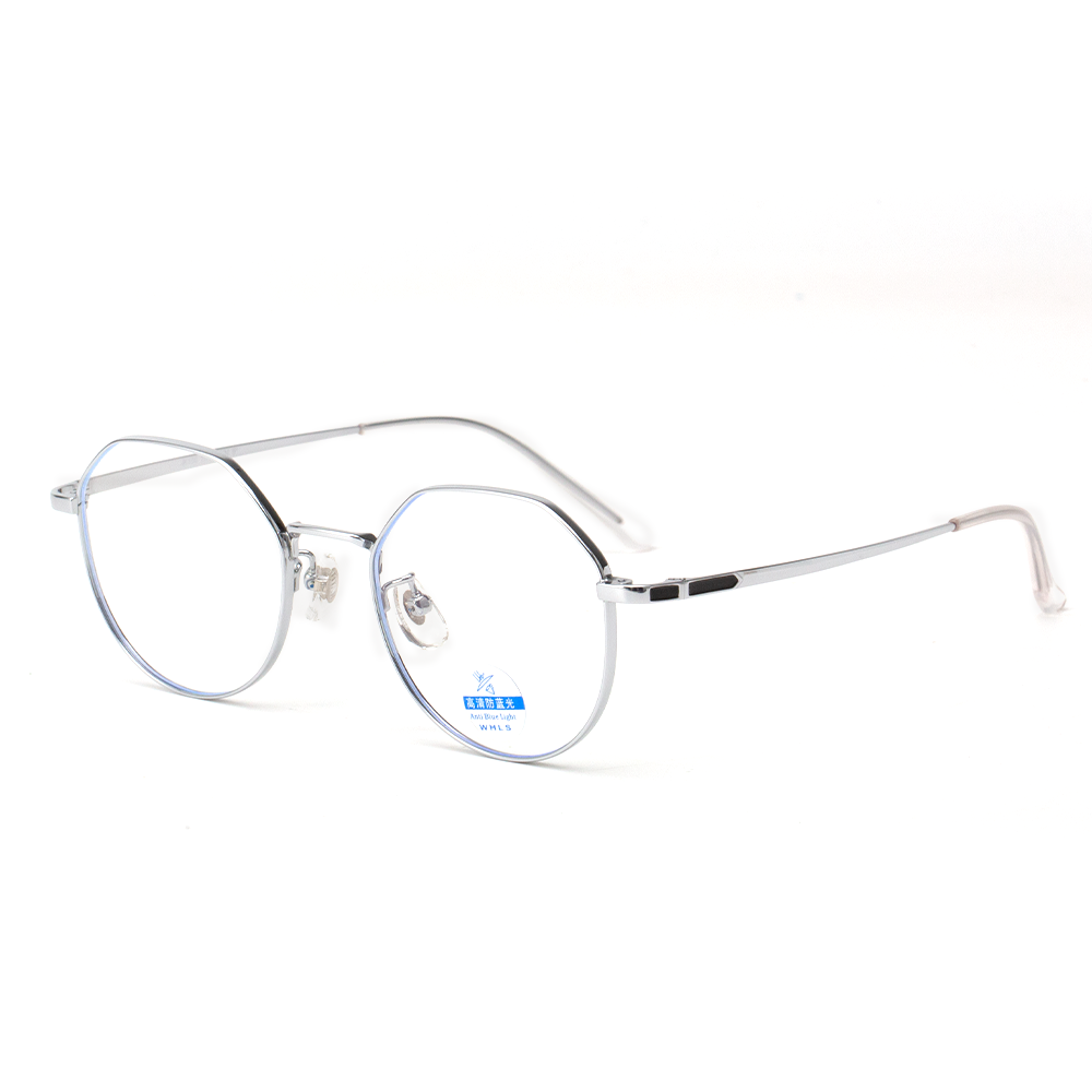 122201 Lightweight Hexagon Titanium Eyeglasses - Image 3