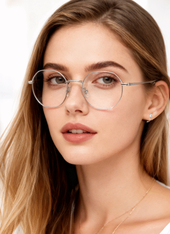 122210 Classic Lightweight Oval Titanium Eyeglasses