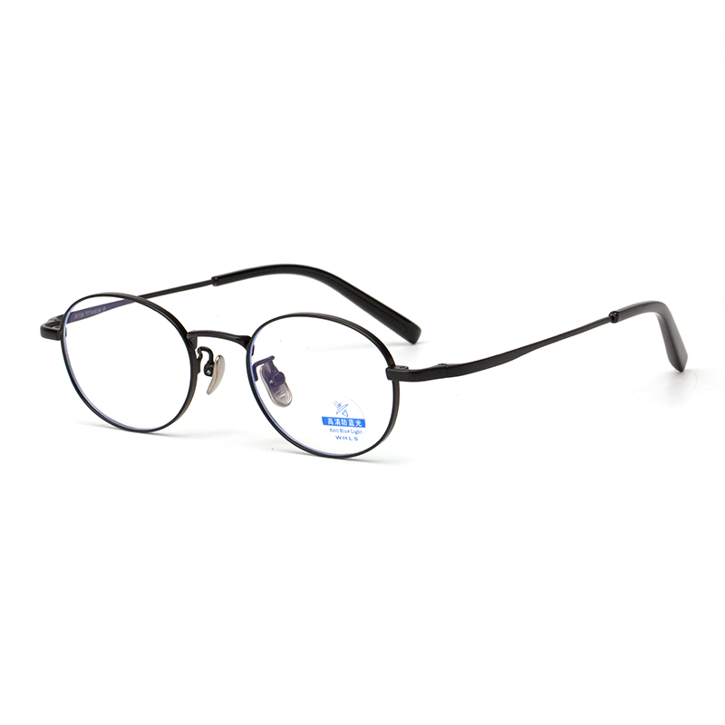 6047 Classic Gold Oval Blue Light Blocking Glasses - Retro-Style Anti-Fatigue Computer Eyewear - Image 2