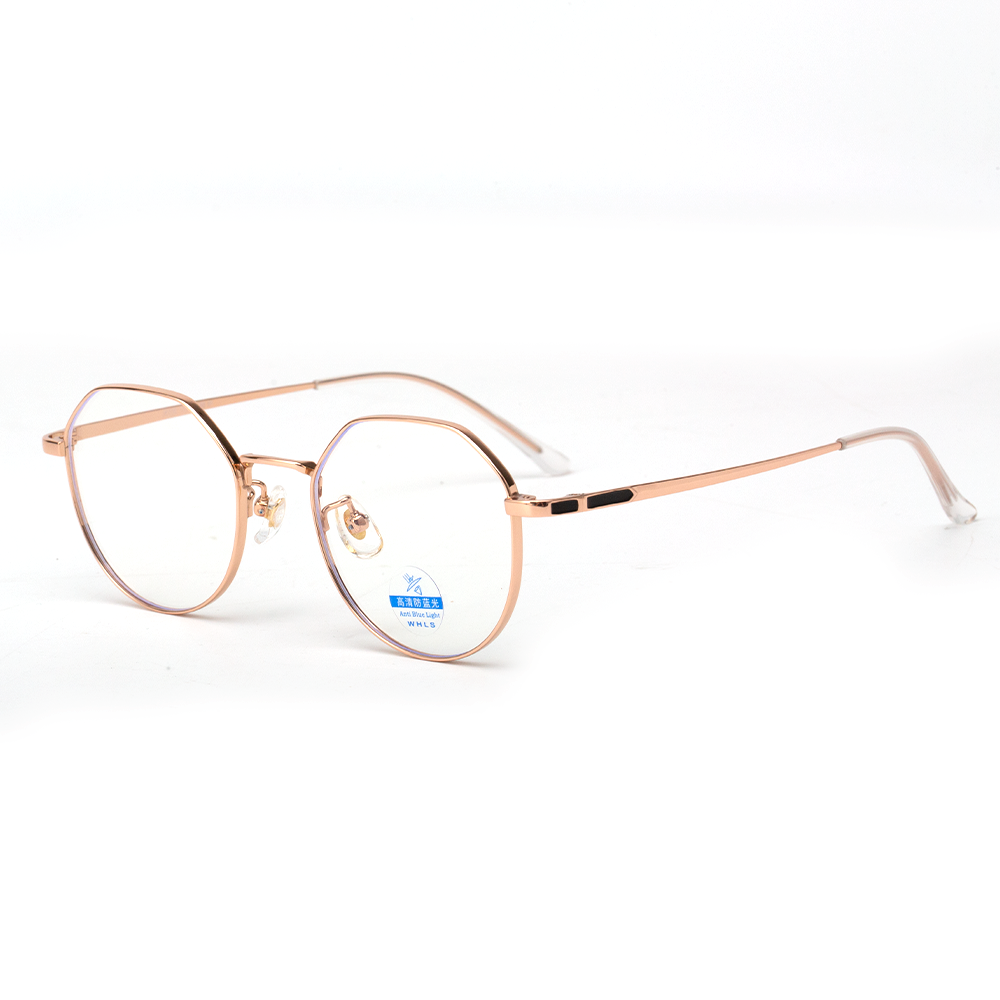 122201 Lightweight Hexagon Titanium Eyeglasses - Image 4