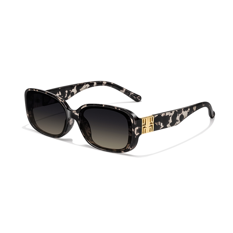 11506 Classic Oversized Square Sunglasses with Designer-Style Logo - Image 2