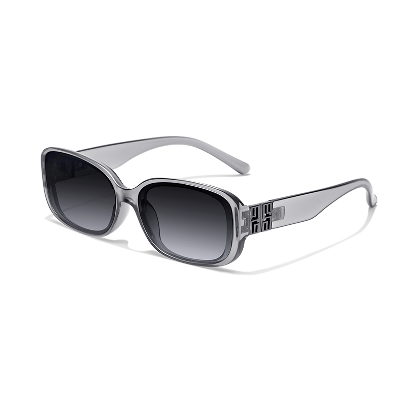 11506 Classic Oversized Square Sunglasses with Designer-Style Logo - Image 5