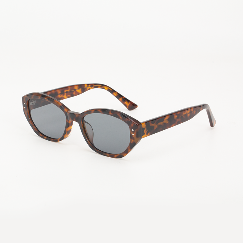 1006 Retro Oval Sunglasses Trendy Acetate Frame - UV400 Protection - Image 3