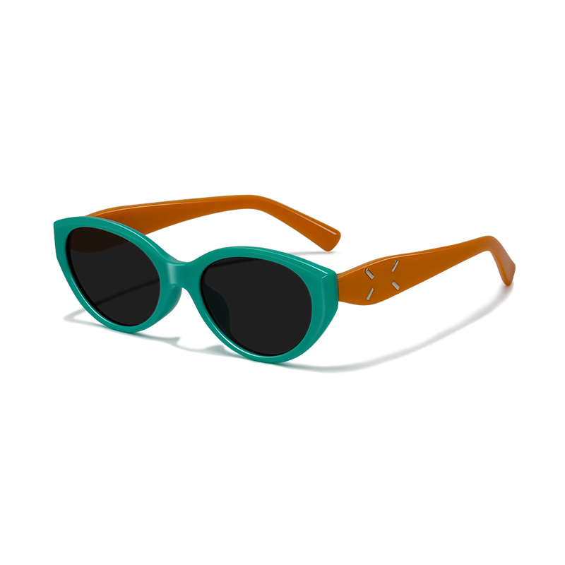 507551 Chic Kids' Cat-Eye Sunglasses - UV Protection & Trendy Two-Tone Design - Image 4
